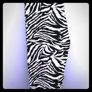 American Apparel Zebra Print leggings